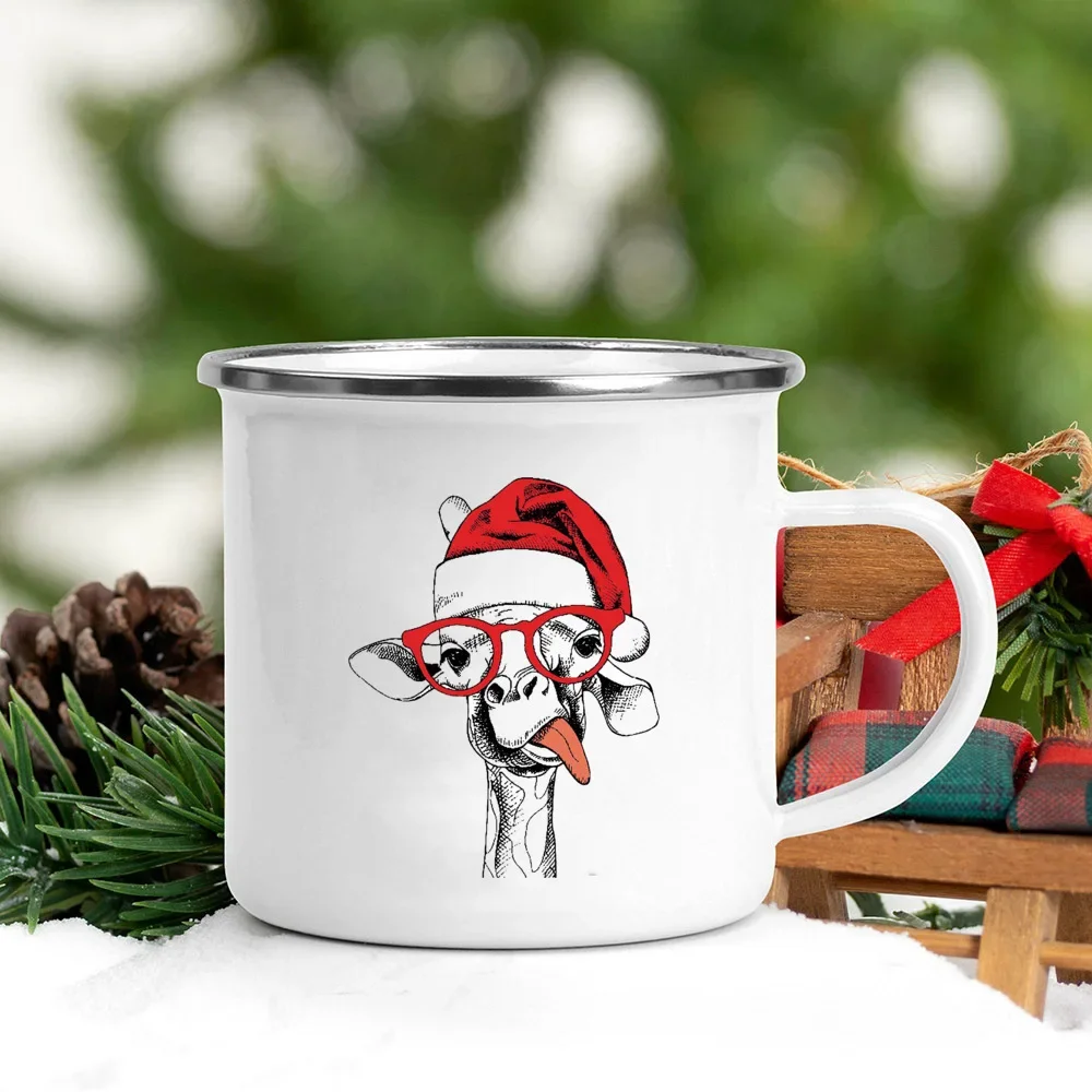 Handle Enamel Mugs Santa Hat A - Wine Beer Coffee Drink recension och pris