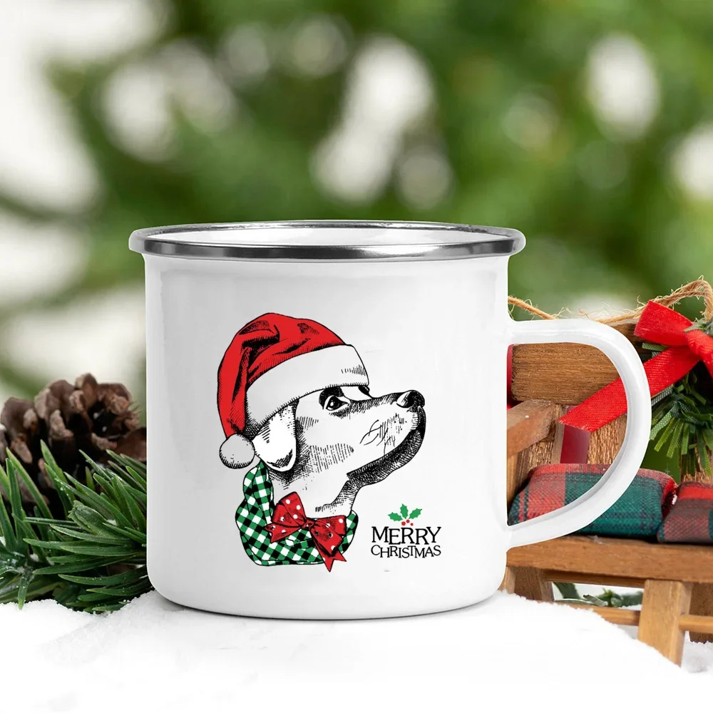 Handle Enamel Mugs Santa Hat A - Wine Beer Coffee Drink recension och pris