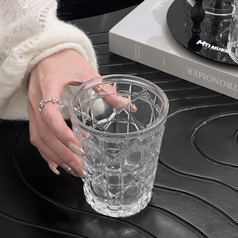 2pcs 310ml Vintage Diamond Pat - Wine Beer Coffee Drink recension och pris