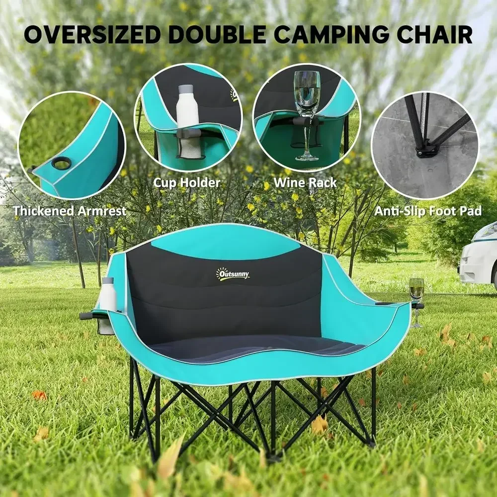 Two-Person Padded Folding Camp - Wine Bag Carry Two recension och pris