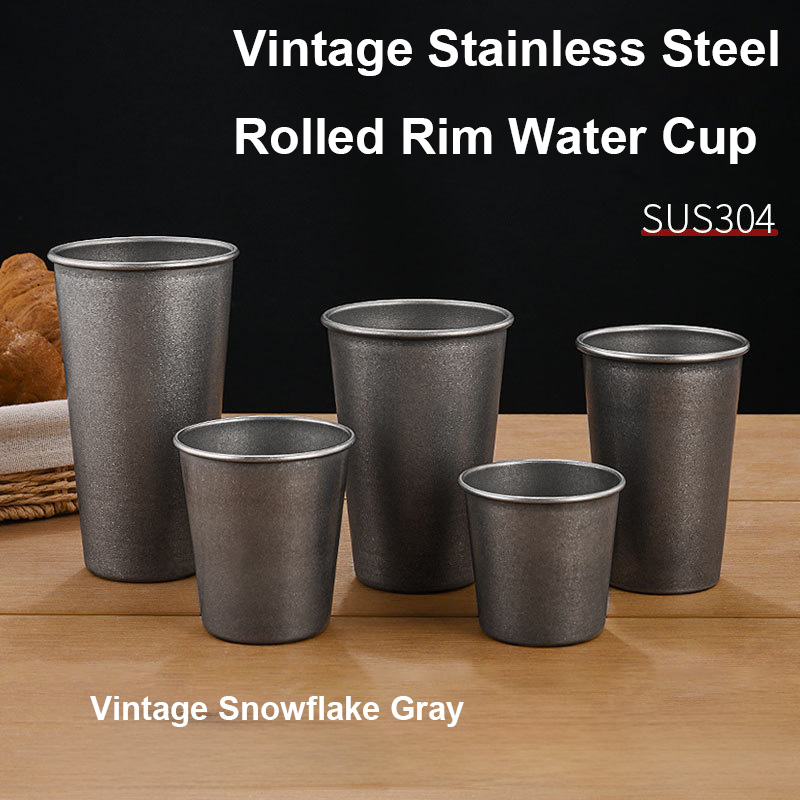 Retro Silver Stainless Steel D - Wine Beer Coffee Drink recension och pris