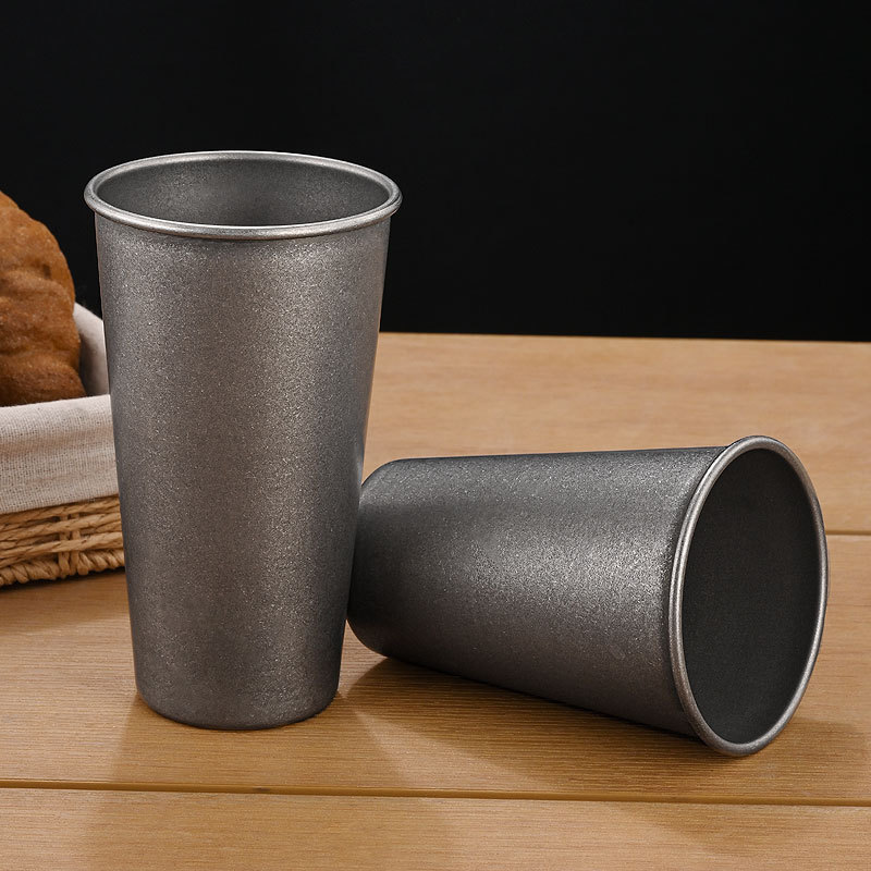 Retro Silver Stainless Steel D - Wine Beer Coffee Drink recension och pris