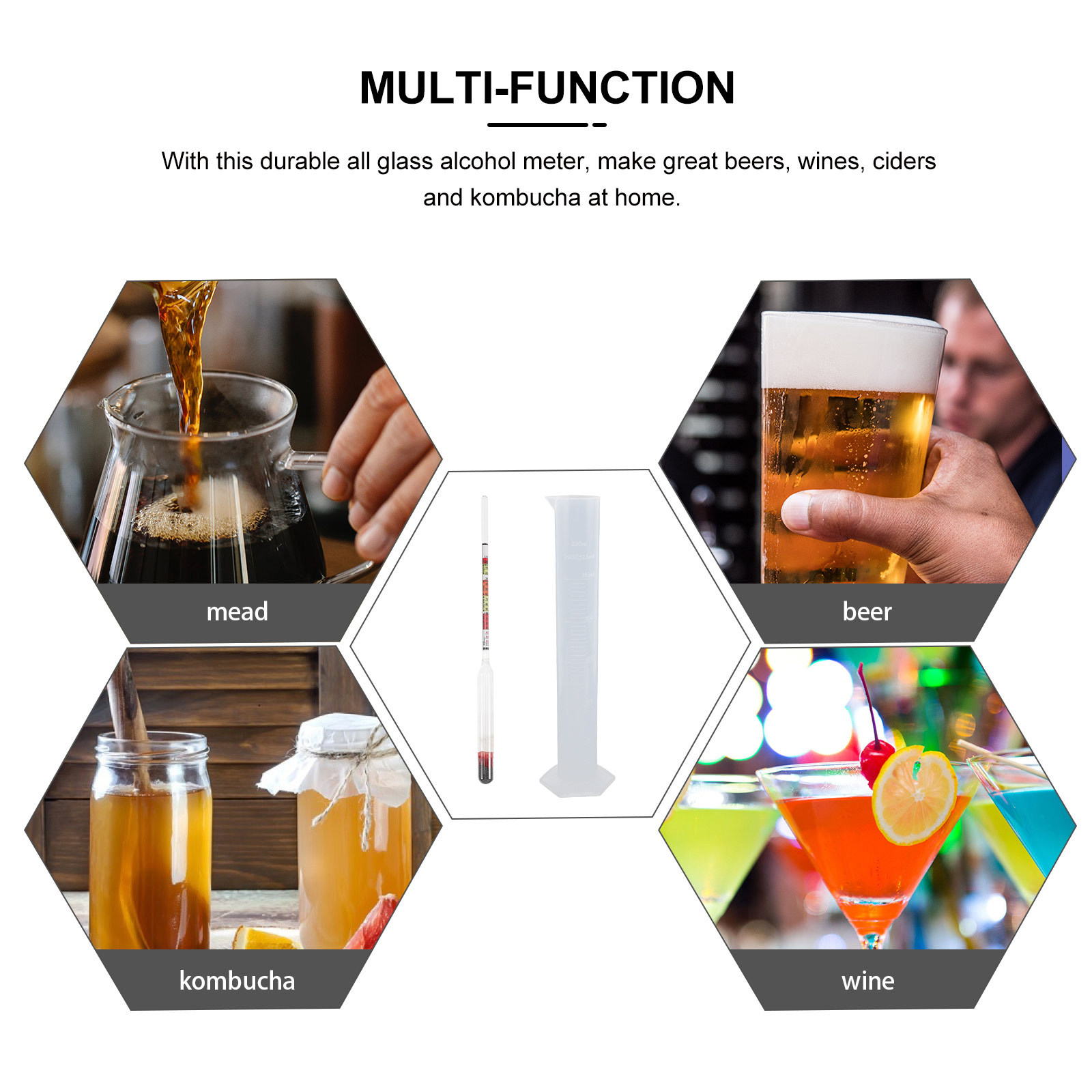 1Set Premium Hydrometer Tester - Wine Beer And Mead recension och pris