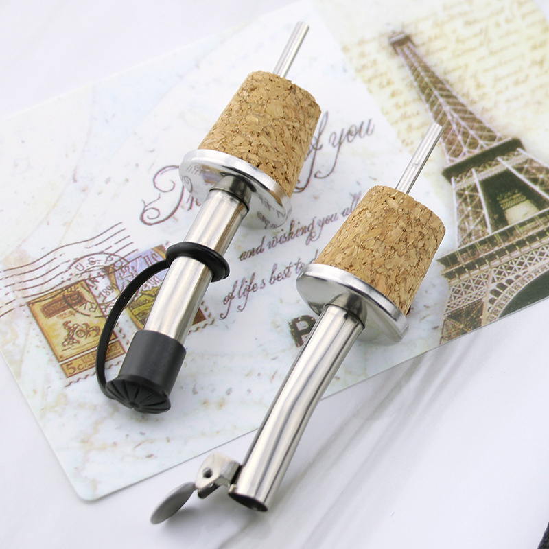 Wooden Cork Red Wine Pourer Oi - Wine Beer Tasting recension och pris
