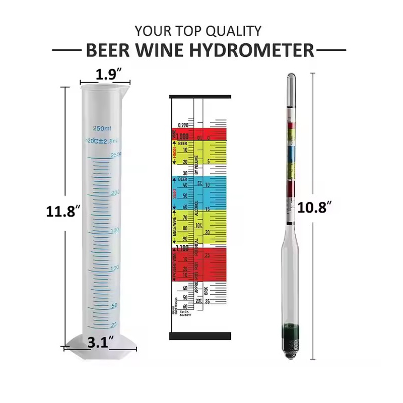Hydrometer Tester & 250ml Meas - Wine Beer And Mead recension och pris