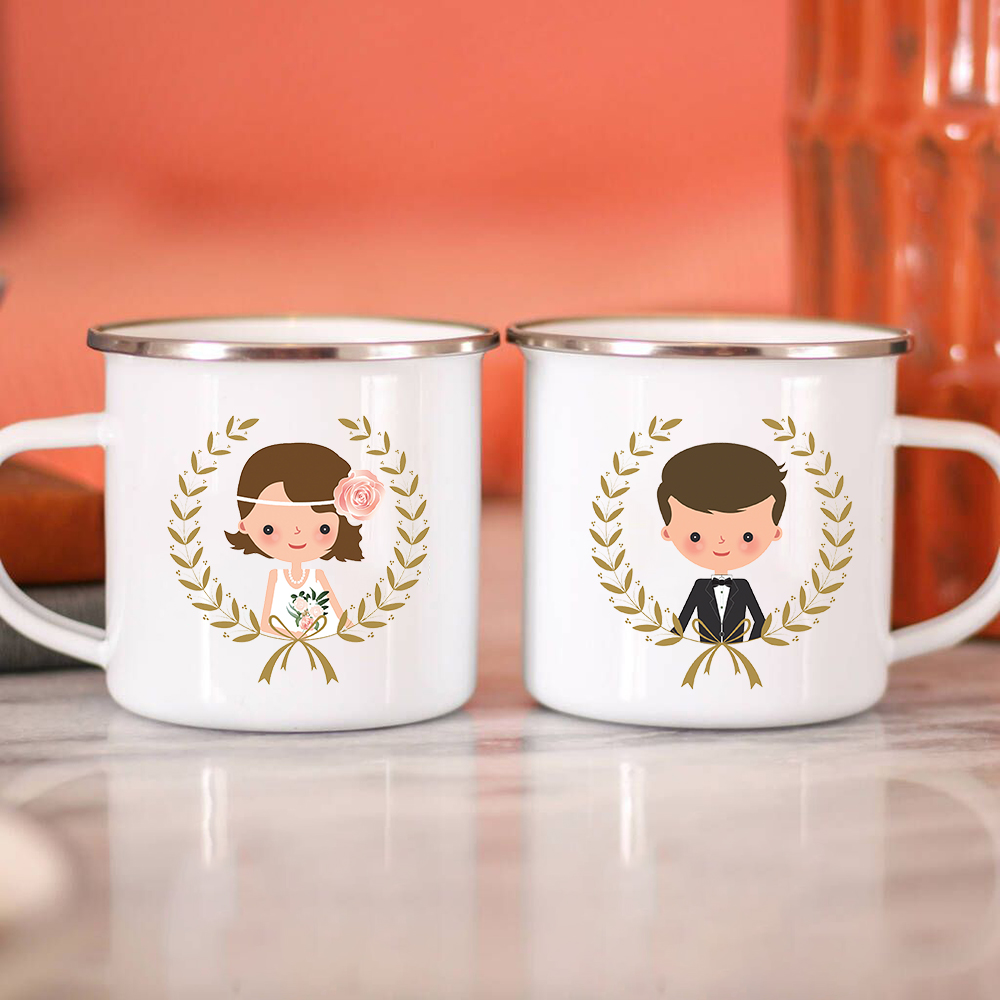 Bride Bridegroom Creative Enam - Wine Beer Coffee Drink recension och pris