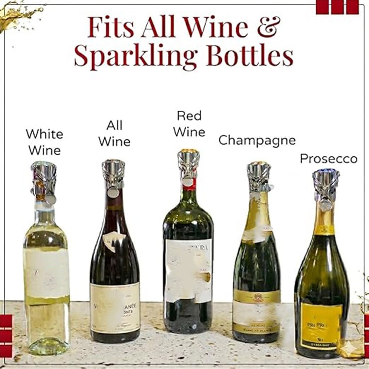 (A02R] 2Pcs Wine Stopper & Cha - Wine & Beer Tours Of Nova Scotia recension och pris