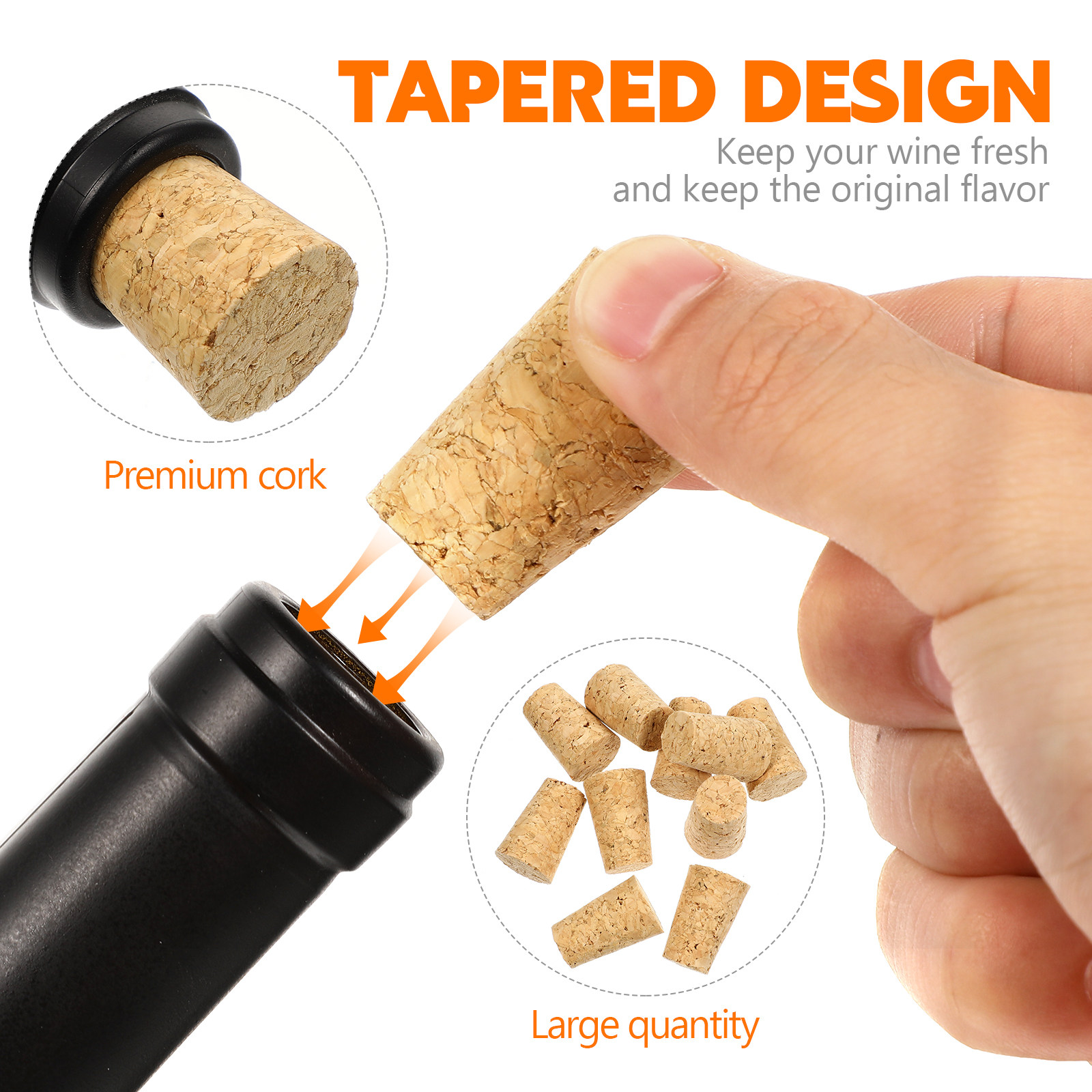10Pcs Wine Bottle Cork Stopper - Wine Beer Tasting recension och pris