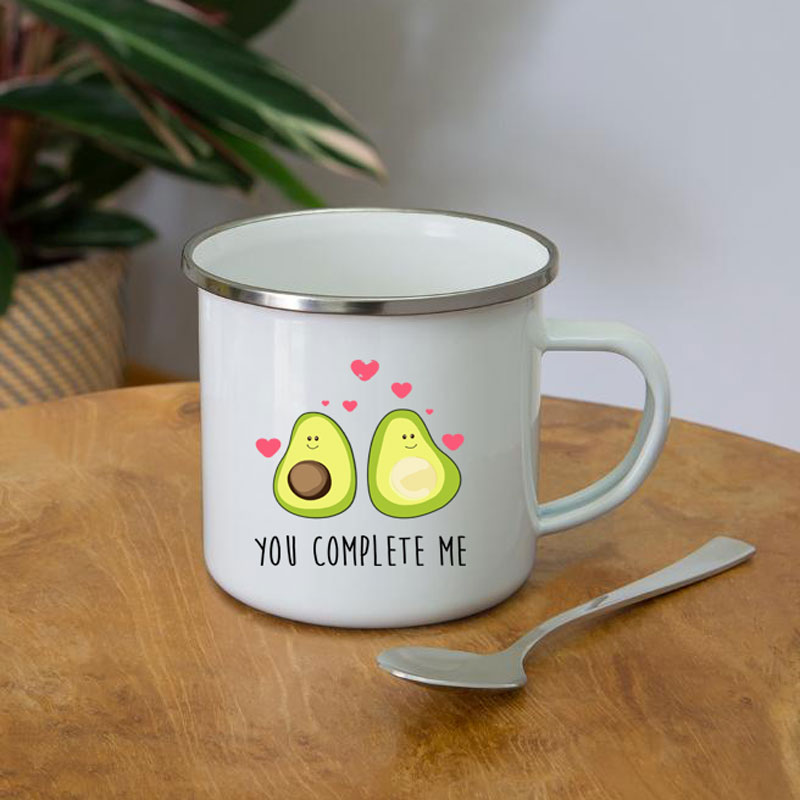 Cartoon You Complete Me Avocad - Wine Beer Coffee Drink recension och pris
