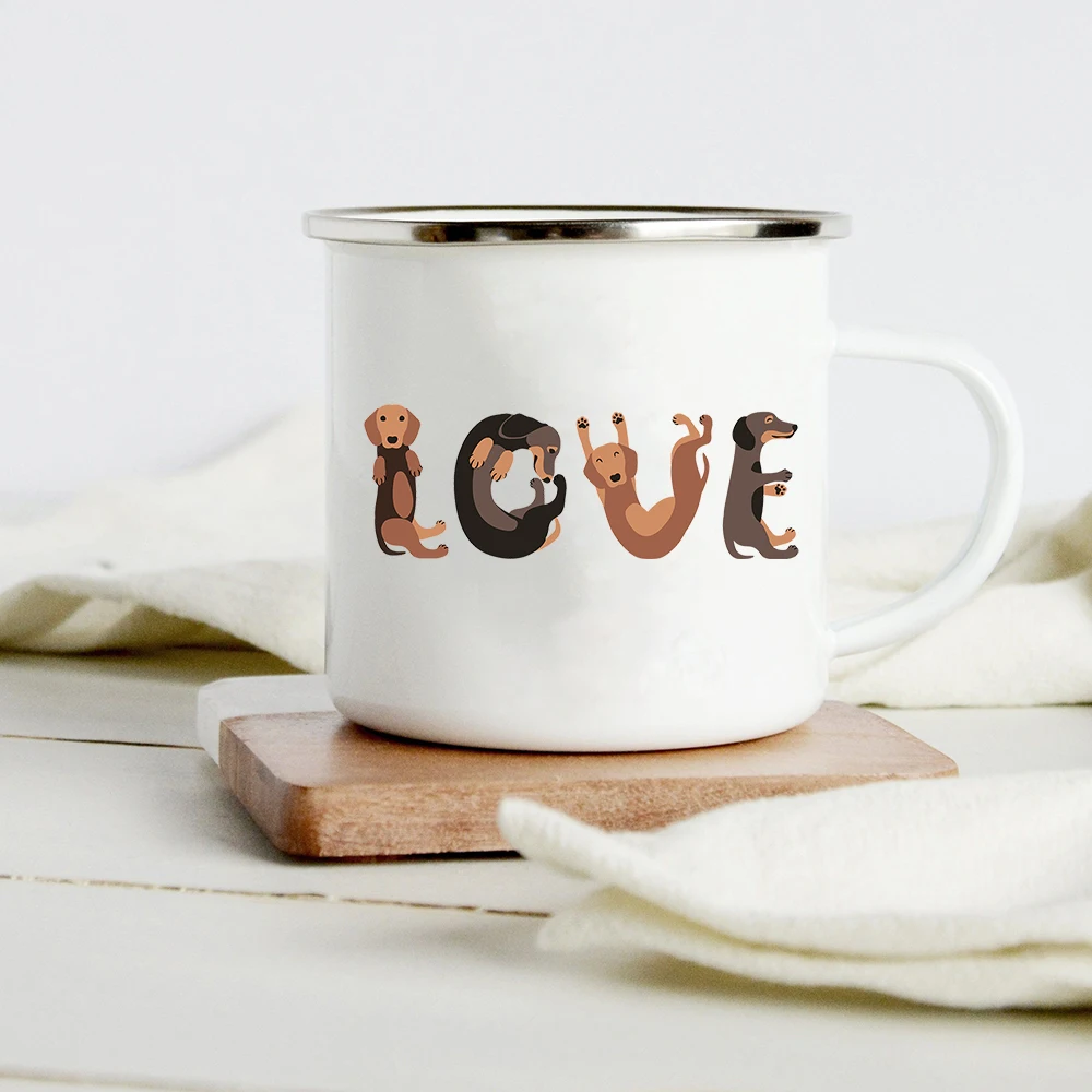 Funny Dachshund Print Creative - Wine Beer Coffee Drink recension och pris