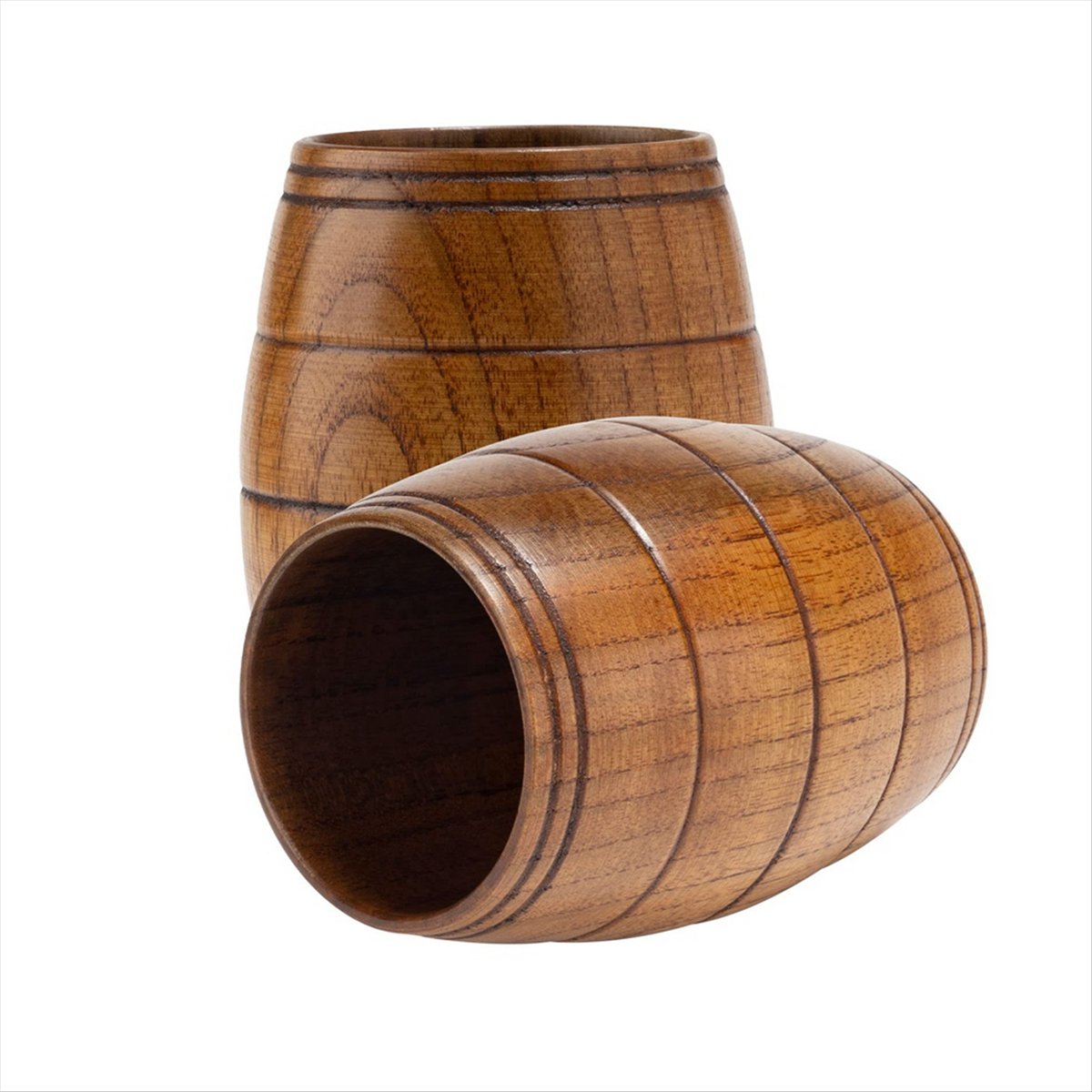 X10A 2 Pieces Classical Wooden - Wine Beer Coffee Drink recension och pris