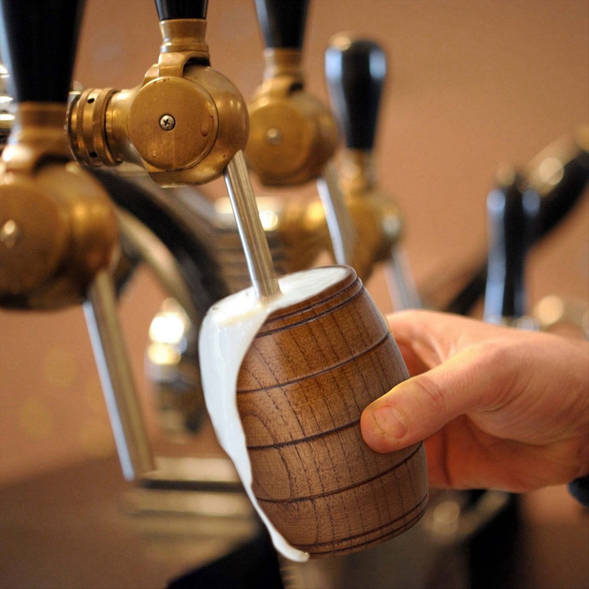 X10A 2 Pieces Classical Wooden - Wine Beer Coffee Drink recension och pris