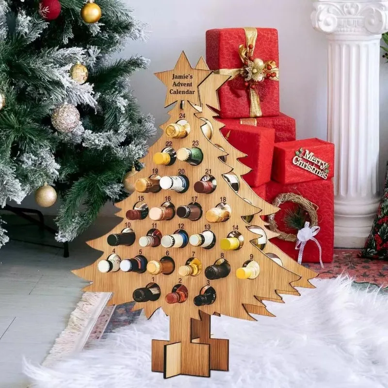Christmas Tree Wooden Wine Rac - Craft Beer & Wine U- recension och pris