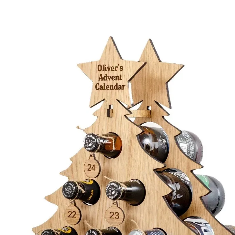 Christmas Tree Wooden Wine Rac - Craft Beer & Wine U- recension och pris