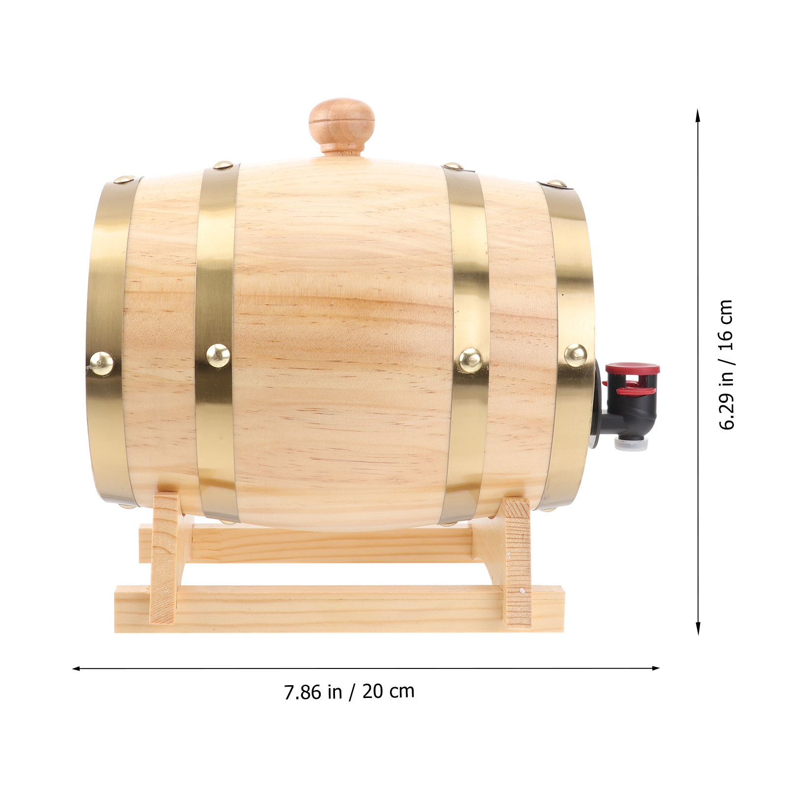1Pcs Handcrafted Oak Wine Barr - Wine Beer And Spirit recension och pris