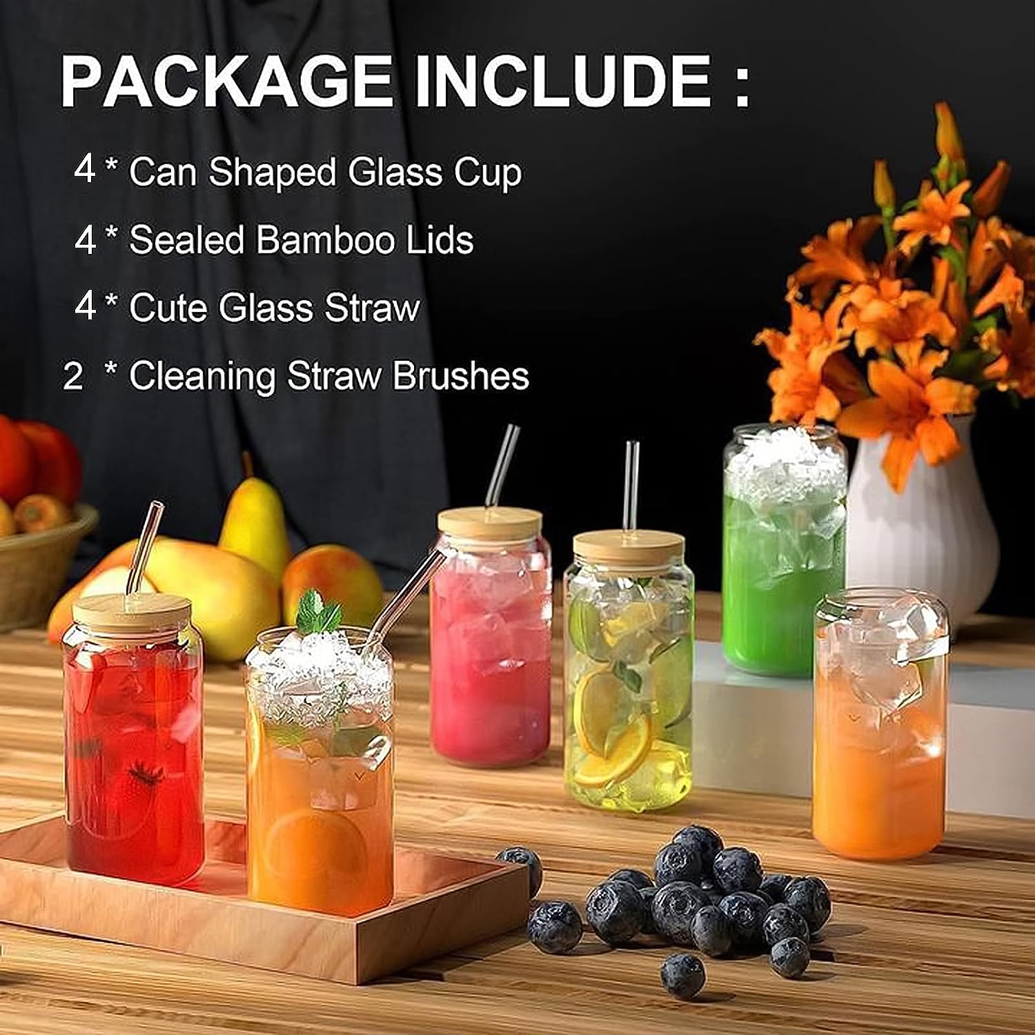 18.6oz 540ML Drinking Glasses  - Wine Beer Coffee Drink recension och pris