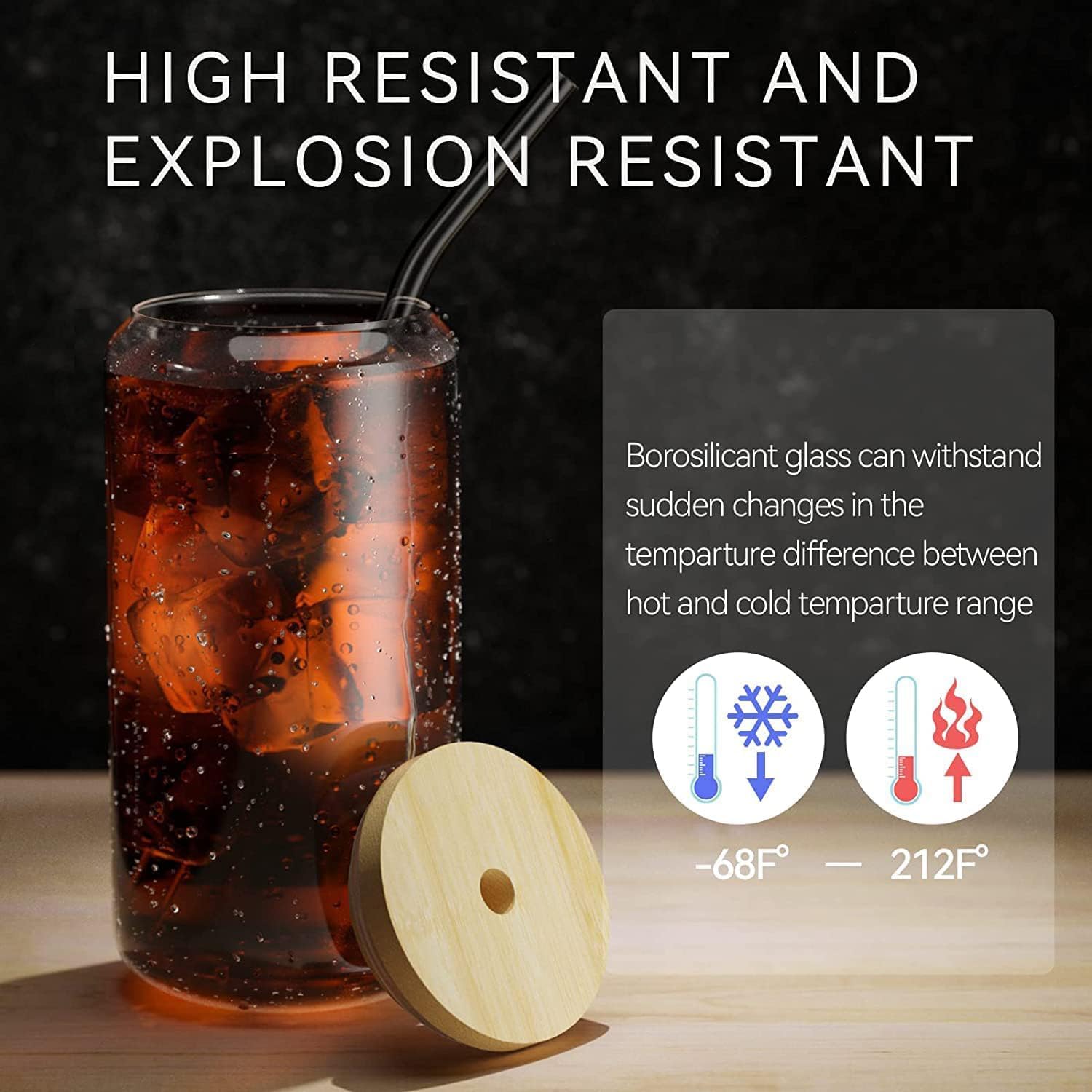 18.6oz 540ML Drinking Glasses  - Wine Beer Coffee Drink recension och pris