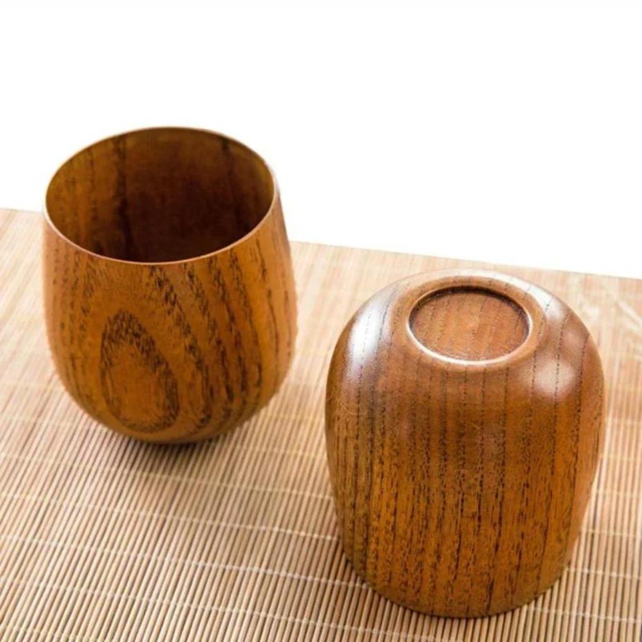 1 Pcs Reusable Wooden Cup Envi - Wine Beer Coffee Drink recension och pris