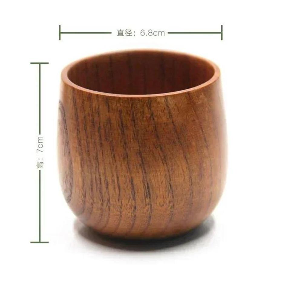 1 Pcs Reusable Wooden Cup Envi - Wine Beer Coffee Drink recension och pris